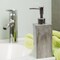 Resin Liquid Soap Dispenser Pump Bottle | Bathroom Vanity & Kitchen Sink,Holds Soap,Lotion & Sanitizer | Marble Finish